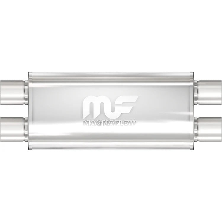 Stainless Muffler 2.5in Dual In / Dual Out