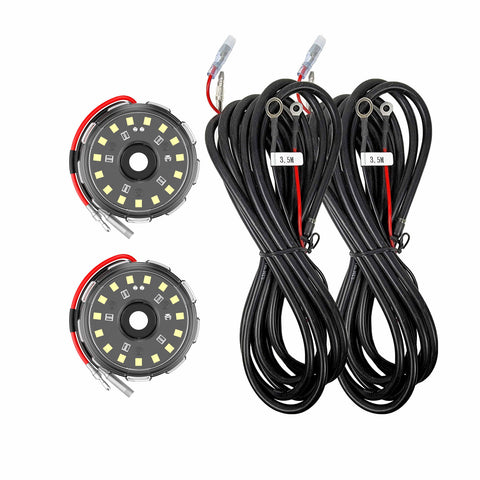 KC HiLiTES 6333 KC Two-Light Add-On Cyclone V2 Kit - Clear - 3.5 Meters Long