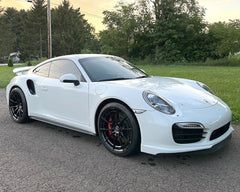 VR Forged D03-R Wheel Package Porsche 991 Turbo 20x9.0 20x12.0 Gloss Black