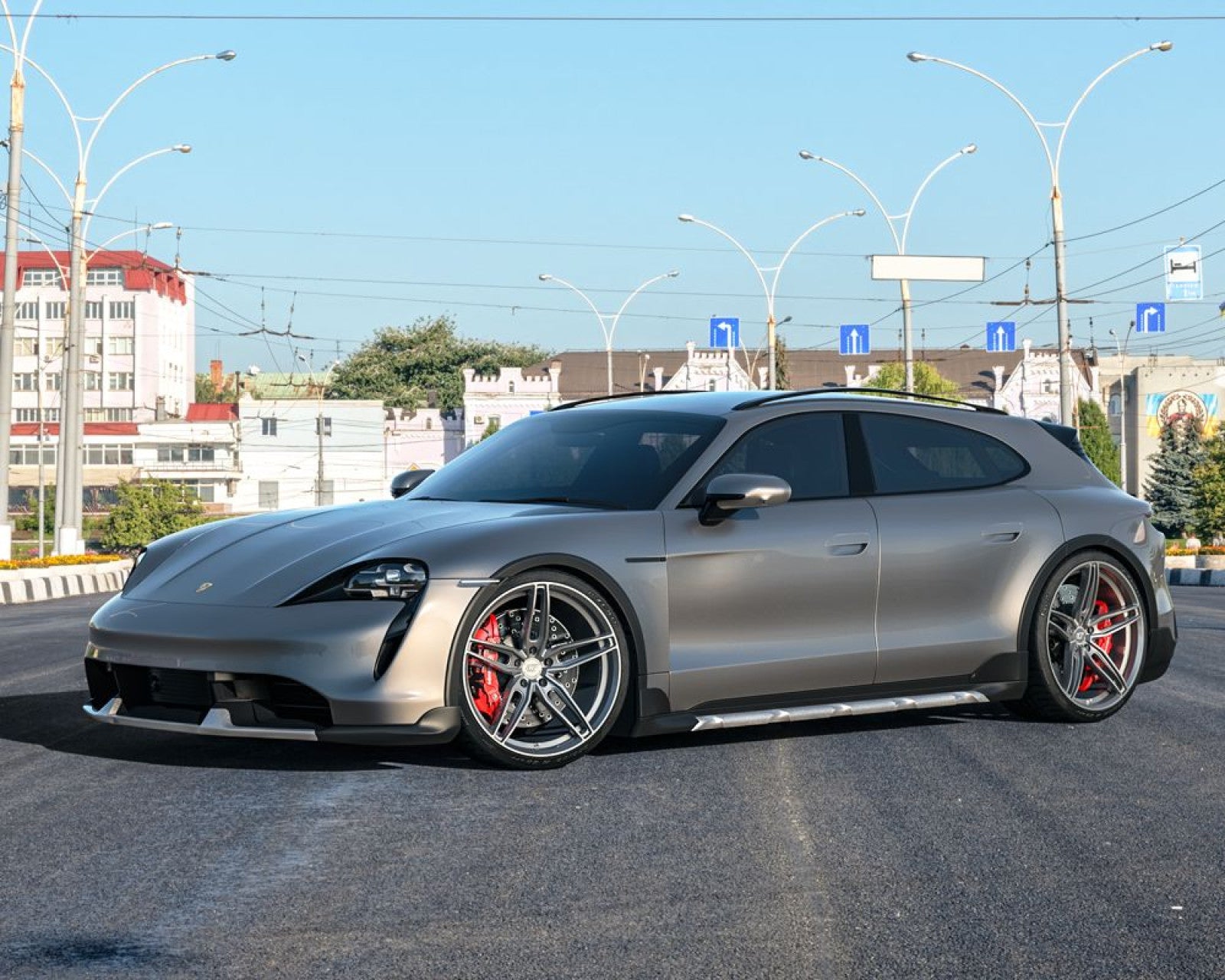 VR Forged D10 Wheel Package Porsche Taycan 22x10 22x11.5 Brushed