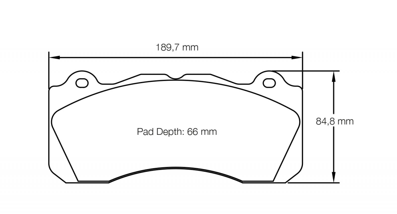 Pagid Racing 8203 RST3 Compound Brake Pads