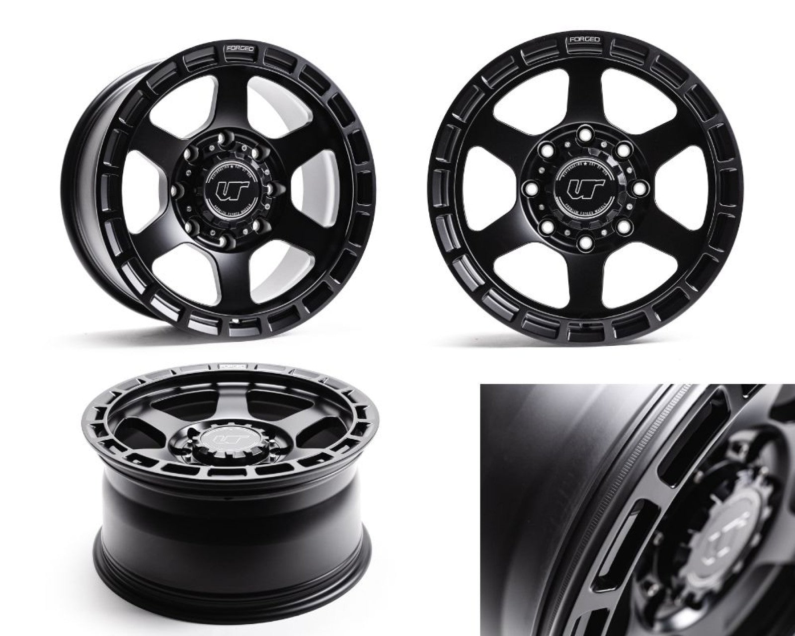 VR Forged D14 Wheel Package Chevrolet Silverado HD 2500 | 3500 18x9 Matte Black