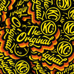 KC HiLiTES 7004 KC Patch Embroidered KC Original 50Th Anniversary Logo Die-Cut 2.5in