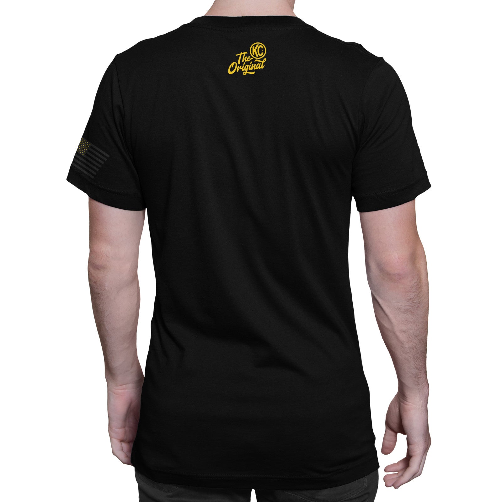 KC Classic Yellow Logo Tee Shirt - Black - Small