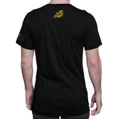 KC Classic Yellow Logo Tee Shirt - Black - Small