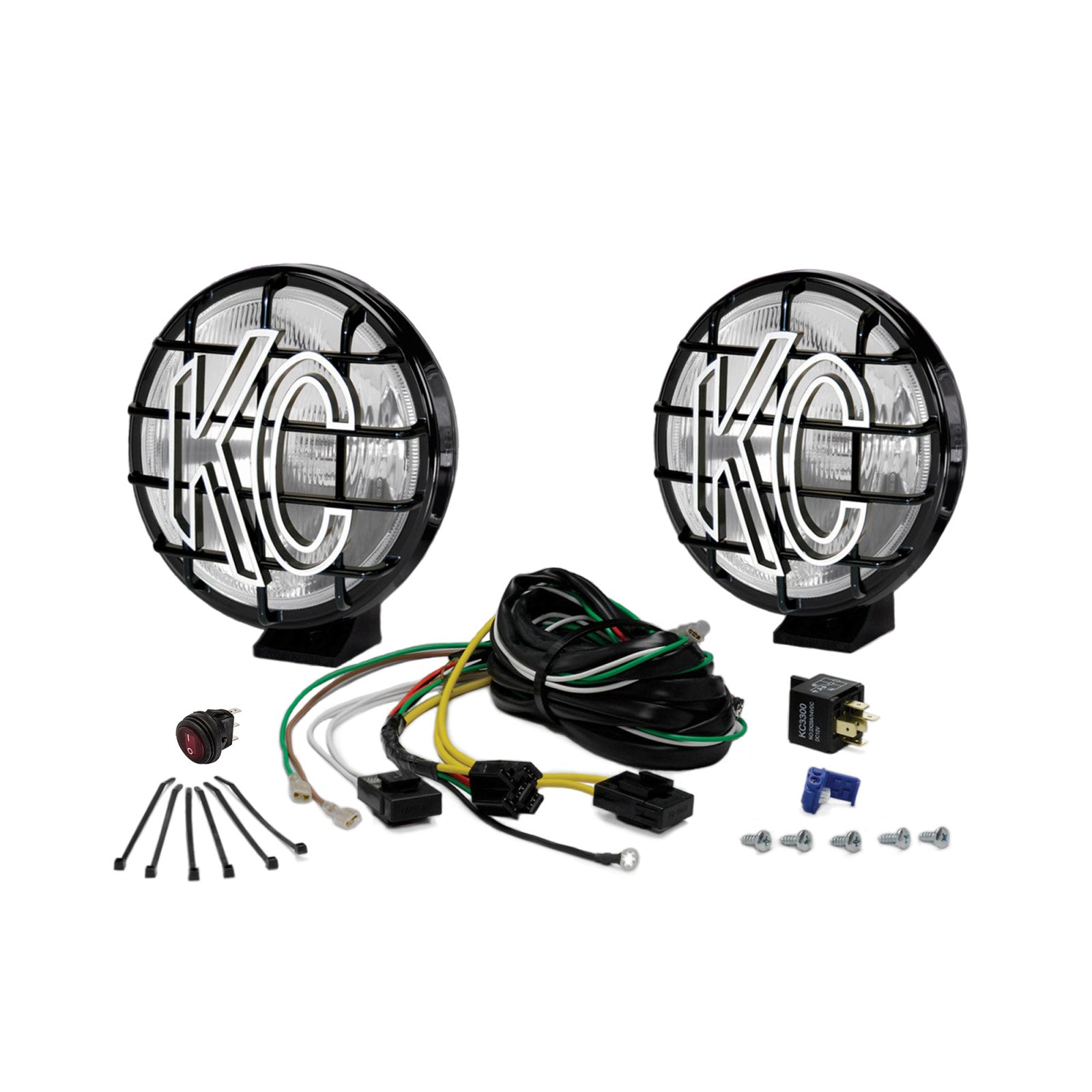 KC HiLiTES 151 KC Apollo Pro Halogen 6in Spread 2-Light System Universal