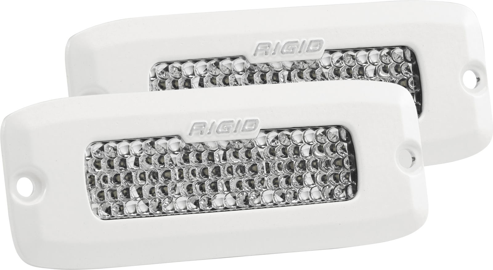 RIGID Industries 975513 RIGID SR-Q Series PRO, Drive Diffused Flush Mount, White Housing, Single