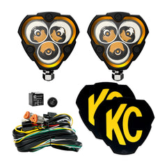 KC HiLiTES 282 KC FLEX ERA 3 LED 3.5in Spot 2-Light System Universal