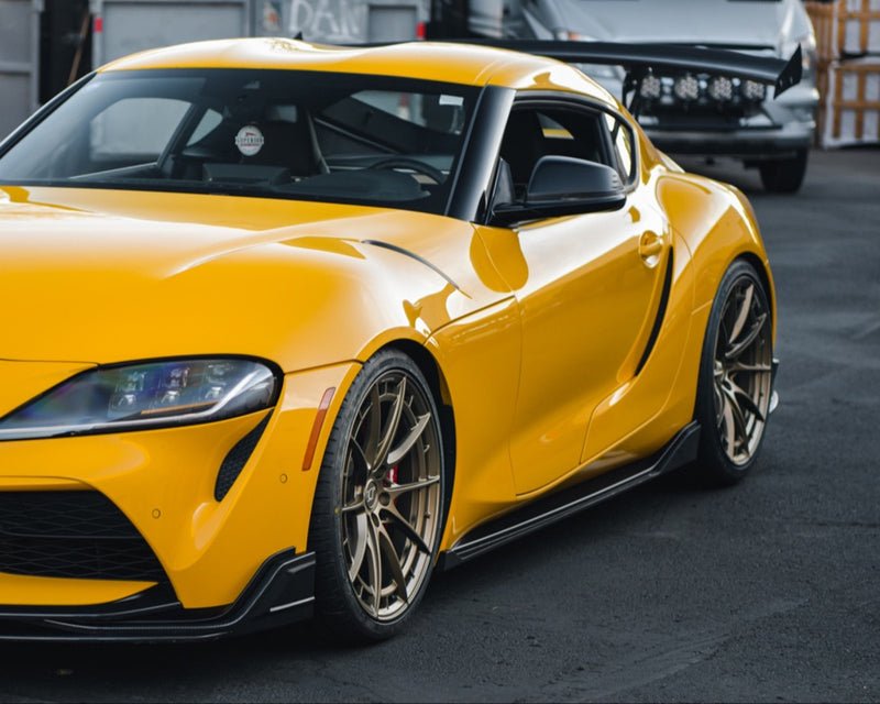 Vivid Racing Aero Dry Carbon Side Skirts Toyota Supra A90 MKV 2020