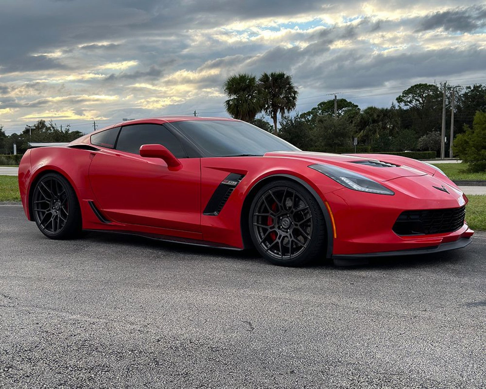 VR Forged D09 Wheel Package Corvette C6 C7 Z06 19x10 20x12.5 Gunmetal