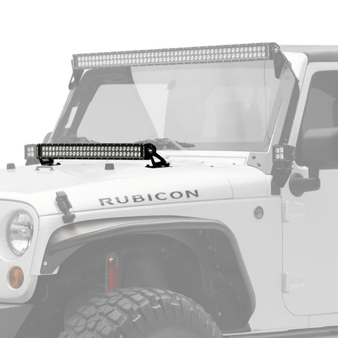 KC Hilites 30 in C-Series C30 LED - Light Bar System - 180W Combo Spot / Spread Beam - for 07-18 Jeep JK