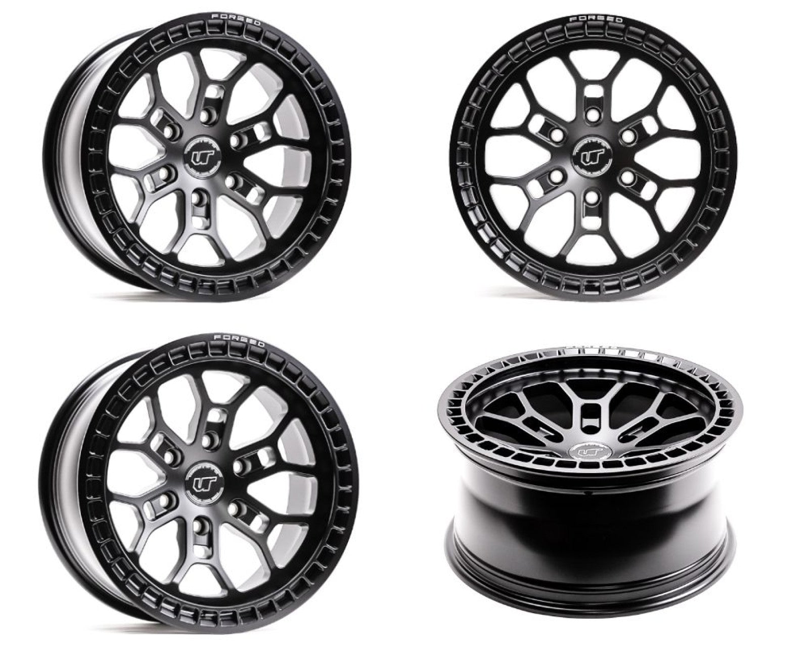 VR Forged D02 Wheel Package Chevrolet Silverado 1500 17x8.5 Matte Black