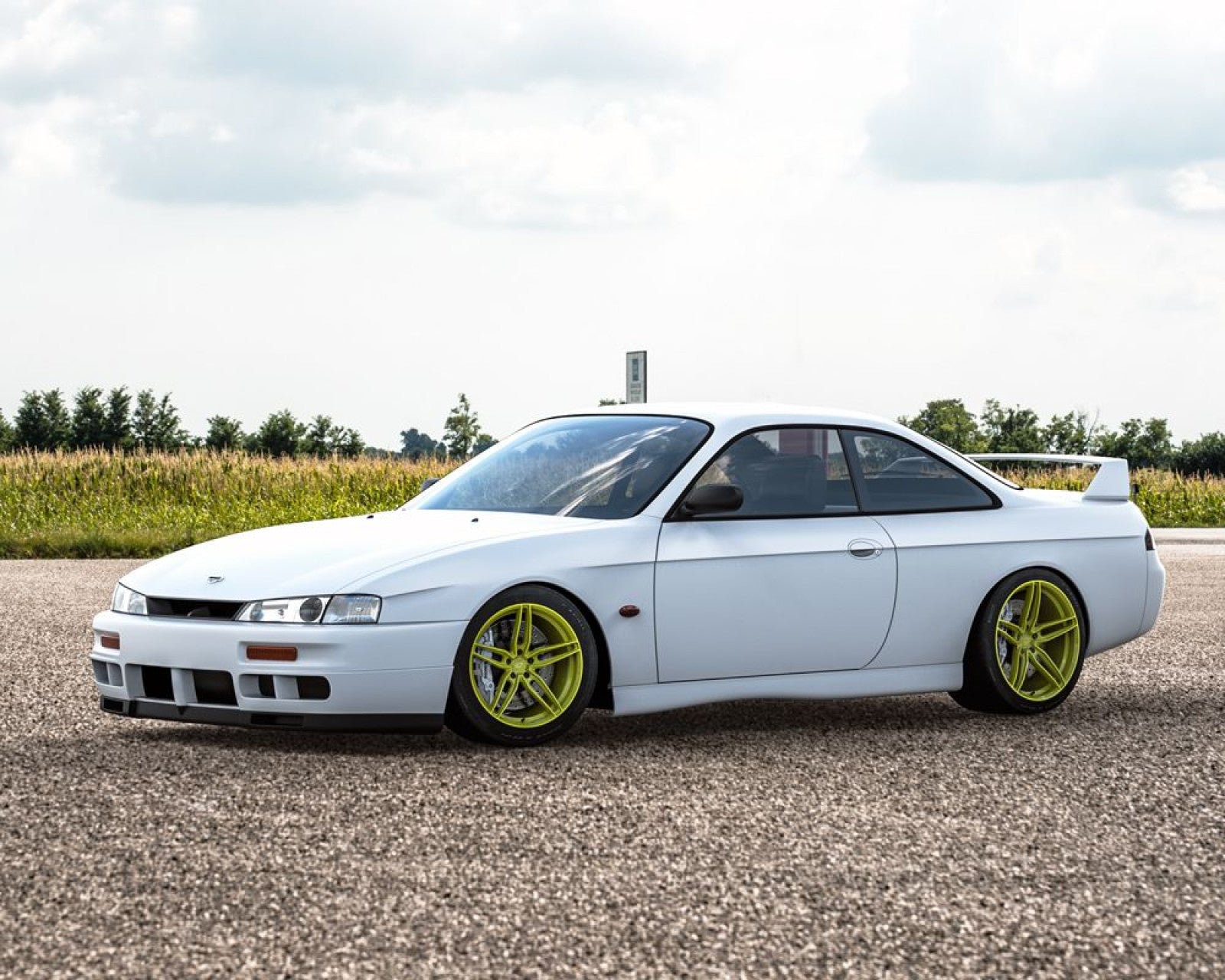VR Forged D10 Wheel Package Nissan 240SX S13 S14 17x9  22 | 18x9.5  12 Drift Spec Highlighter Yellow