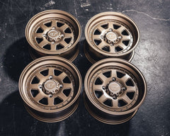 VR Forged D15 Wheel Package Trail Polaris RZR 15x7 Satin Bronze