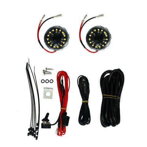 KC HiLiTES 355 KC Cyclone V2 LED Under Hood 2-Light System Universal