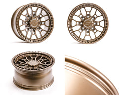 VR Forged D02 Wheel Package Ford F250 | F350 18x9 Satin Bronze