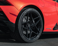 VR Forged D04 Wheel Package Audi R8 | Lamborghini Huracan 20x9.0 21x12 Gloss Black