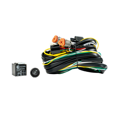 KC HiLiTES 6311 KC Wire Harness FLEX ERA 3-Pin DT 40A Relay And Rocker Switch