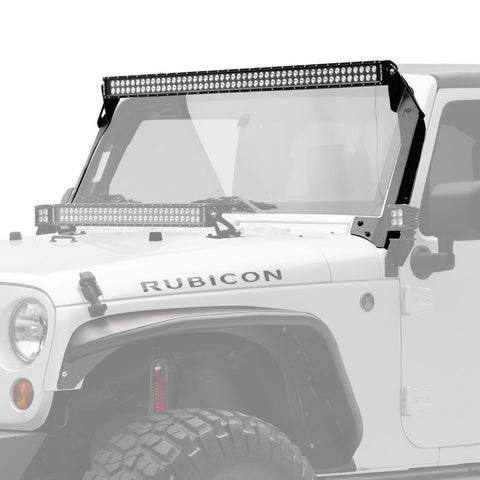 KC HiLiTES 366 KC C-Series C50 50in LED Light Bar Combo System 2007-2018 Jeep Wrangler JK