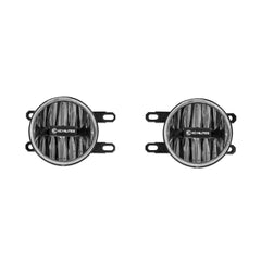 KC Hilites 4 in Gravity LED G4 - 2-Light System - SAE/ECE - 10W Fog Beam - for 12-18 Toyota Tacoma