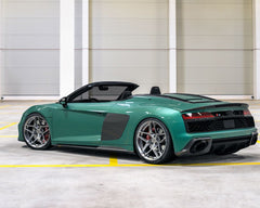 VR Forged D04 Wheel Package Audi R8 | Lamborghini Huracan 20x9.0 21x12 Hyper Black