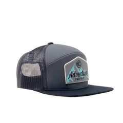 KC HiLiTES 70209 KC Hat Flat Bill Snapback Gray Black Mesh One Size Fits Most