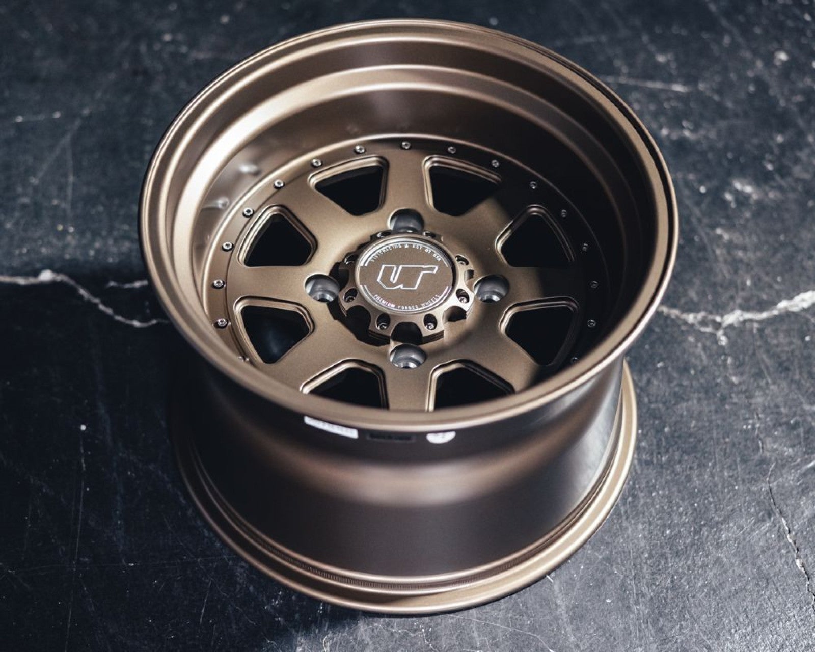 VR Forged D15 Wheel Package for Dunes Polaris RZR 15x7 15x10 Satin Bronze