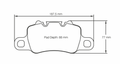 Pagid Porsche 718 (982) Boxster / Cayman / Spyder base / S / T / GTS / GTS 4.0 Front Brake Pads