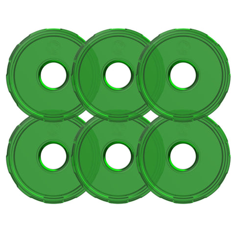 KC HiLiTES Cyclone V2 LED - Replacement Lens - Green - 6-PK