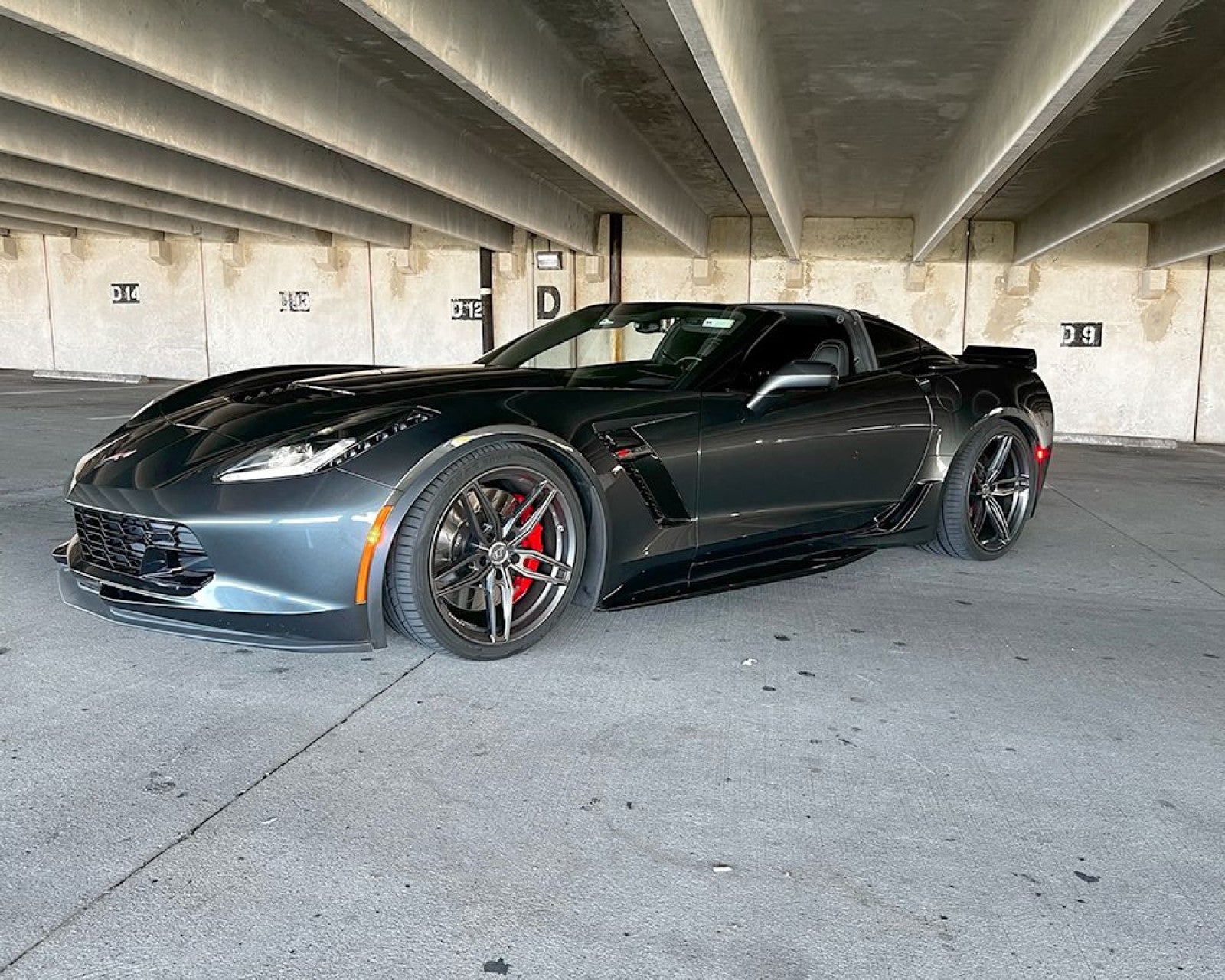VR Forged D10 Wheel Package Corvette C6 C7 Z06 19x10 20x12.5 Gunmetal