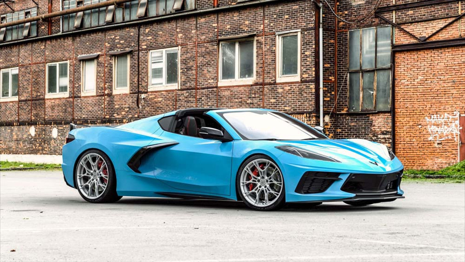 VR Forged D01 Wheel Package Corvette C8 20x9.5 21x12.5 Brushed