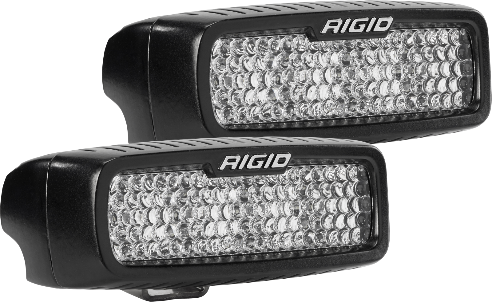 RIGID Industries 905513 RIGID SR-Q Series PRO, Flood Diffused, Surface Mount, Black Housing, Pair