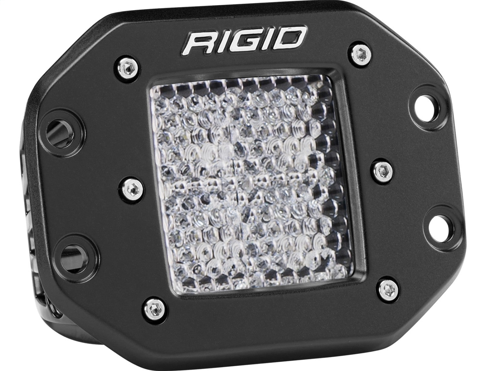 RIGID D-Series PRO LED Light, Diffused Lens, Flush Mount, Single