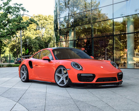 VR Forged D12 Wheel Package Porsche 991 Turbo 20x9.0 20x12 Silver