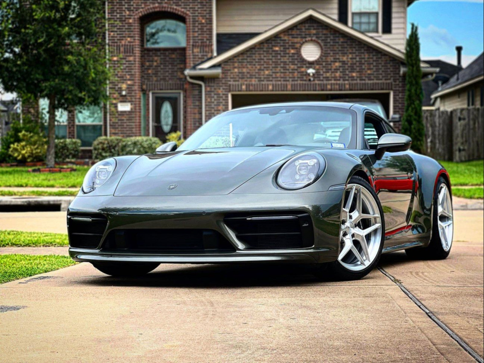 VR Forged D04 Wheel Package Porsche 992 Turbo | 992 Carrera 20x9.0 21x11.5 Brushed
