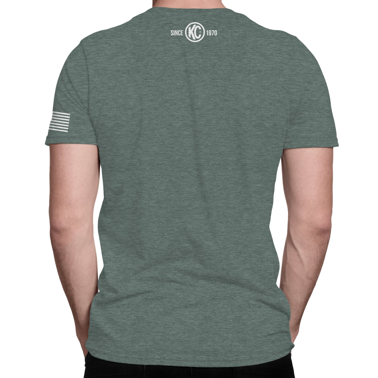 KC Eat Sleep Camp Repeat Tee Shirt - Pine - Medium