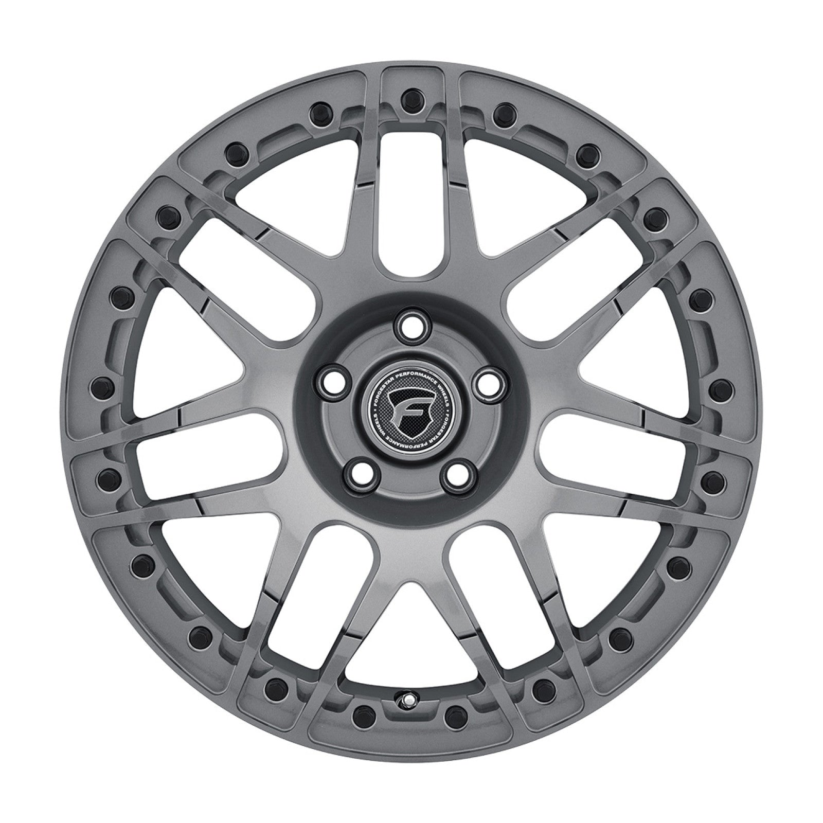 Forgestar 15x10 F14 Beadlock 5x114.3 ET25 BS6.5 Gloss ANT 78.1 Wheel