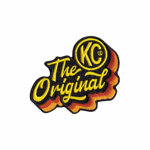 KC HiLiTES 7004 KC Patch Embroidered KC Original 50Th Anniversary Logo Die-Cut 2.5in
