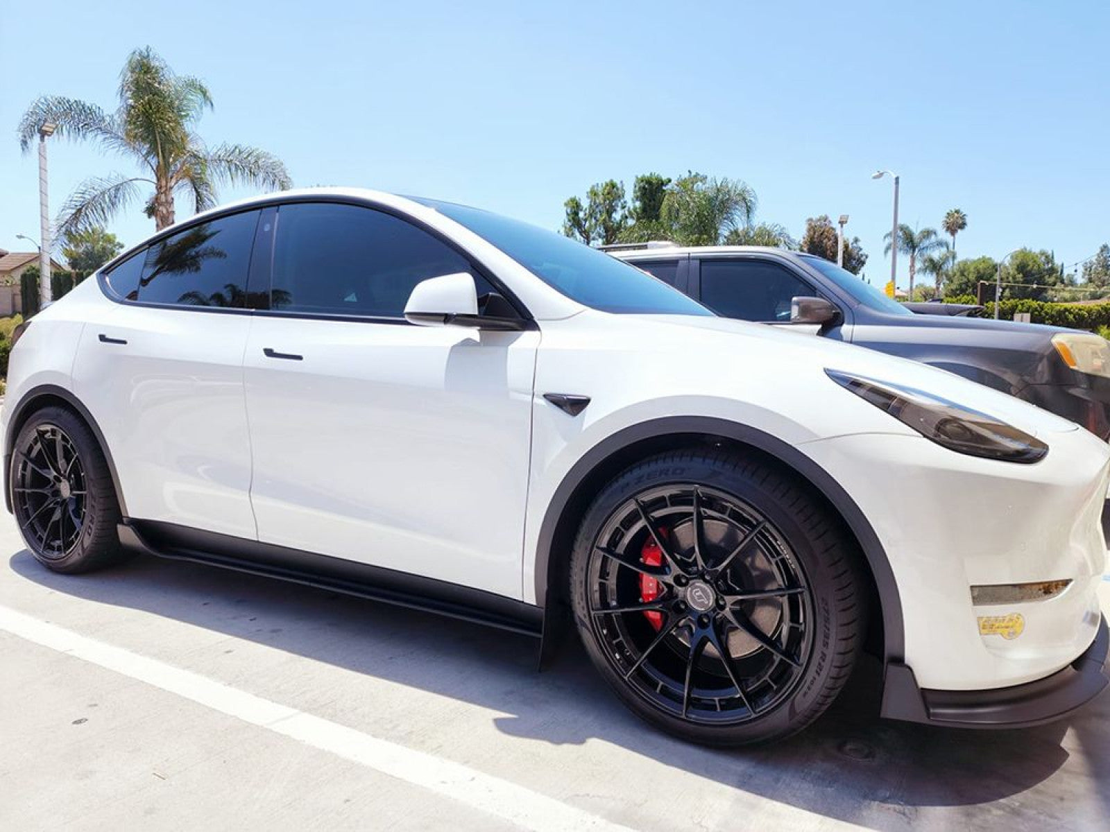 VR Forged D03-R Wheel Package Tesla Model Y 21x9.5 21x10.5 Gloss Black