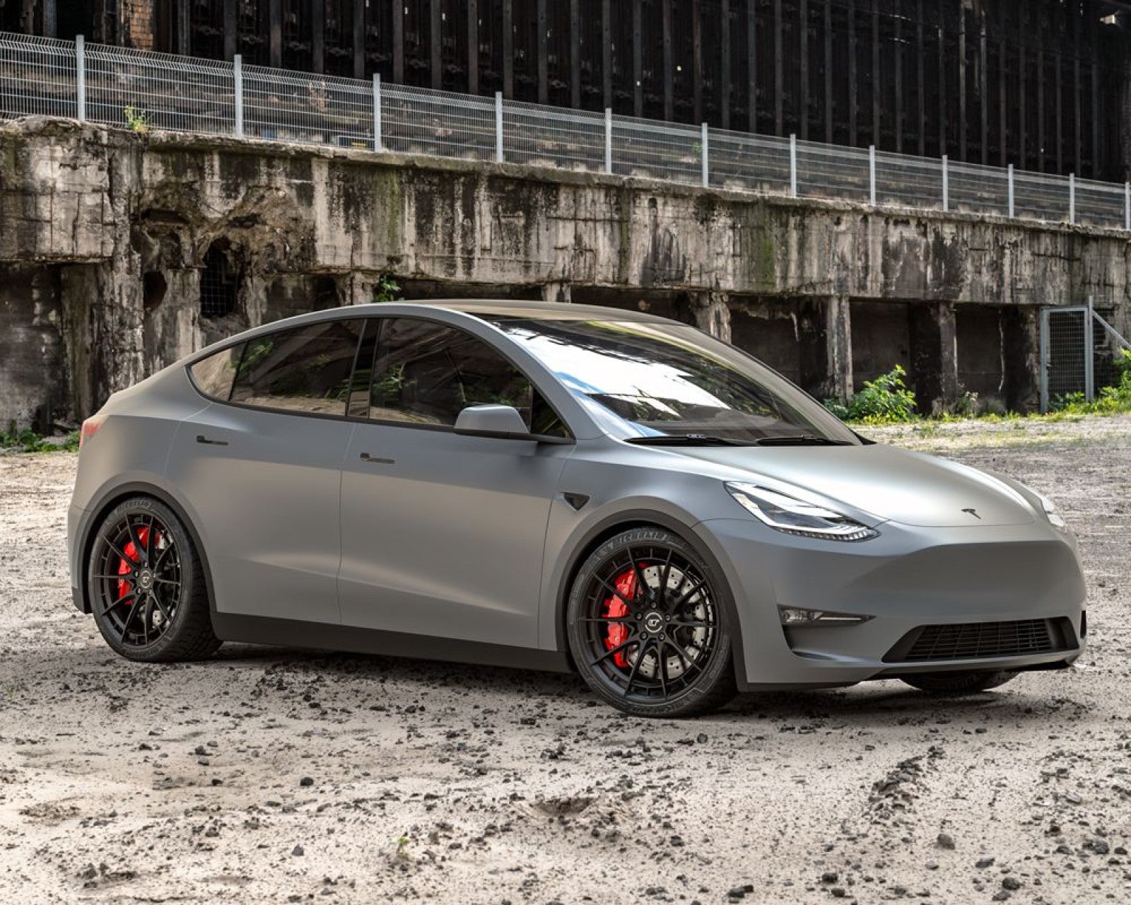 VR Forged D03-R Wheel Package Tesla Model Y 21x9.5 21x10.5 Gloss Black
