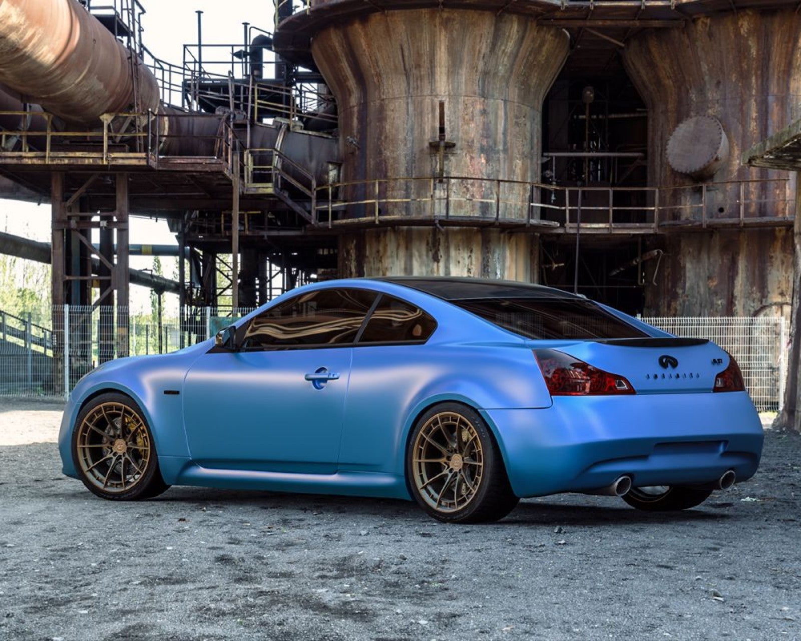 VR Forged D03-R Wheel Package Infiniti G37  19x9.5 19x10.5 Satin Bronze