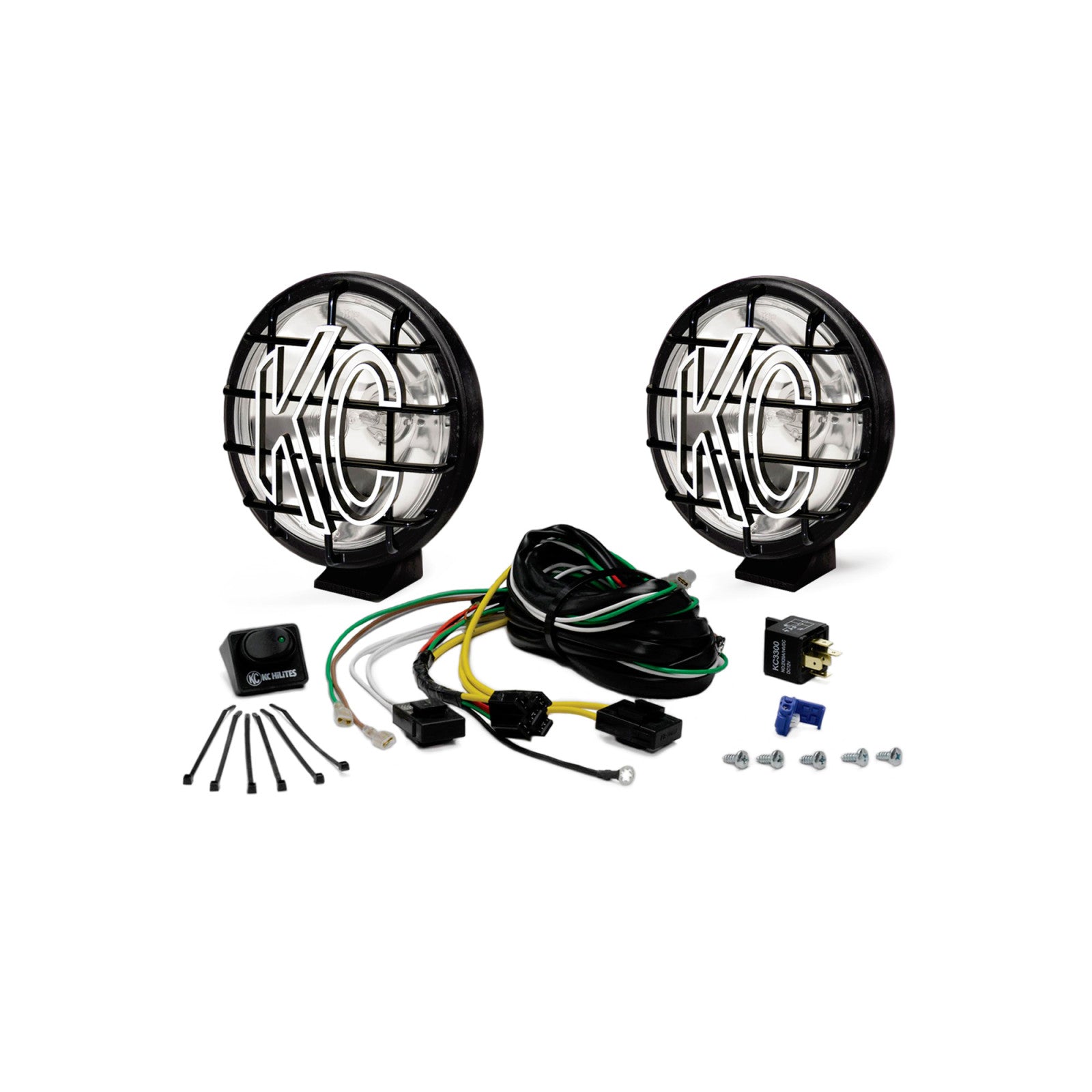 KC HiLiTES 450 KC Apollo Pro Halogen 5in Spot 2-Light System Universal