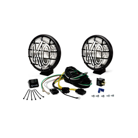 KC HiLiTES 450 KC Apollo Pro Halogen 5in Spot 2-Light System Universal