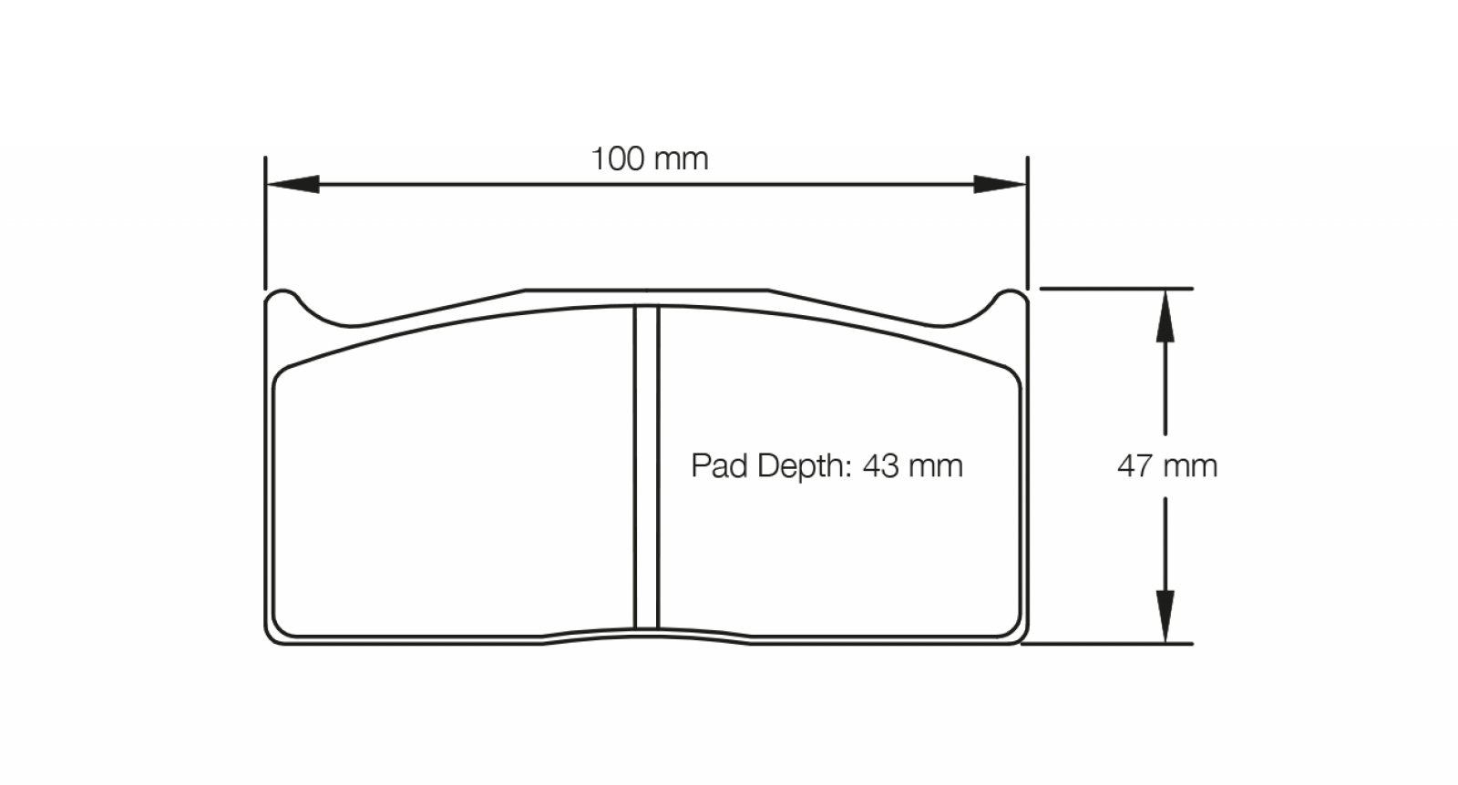 Pagid Racing 1283 RST5 Compound Brake Pads