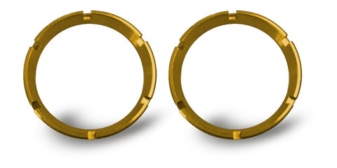 KC HiLiTES 30552 KC Bezel Rings KC FLEX Single Gold 2PK