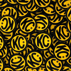 KC HiLiTES 7003 KC Patch KC Embroidered Logo Round 2.5in