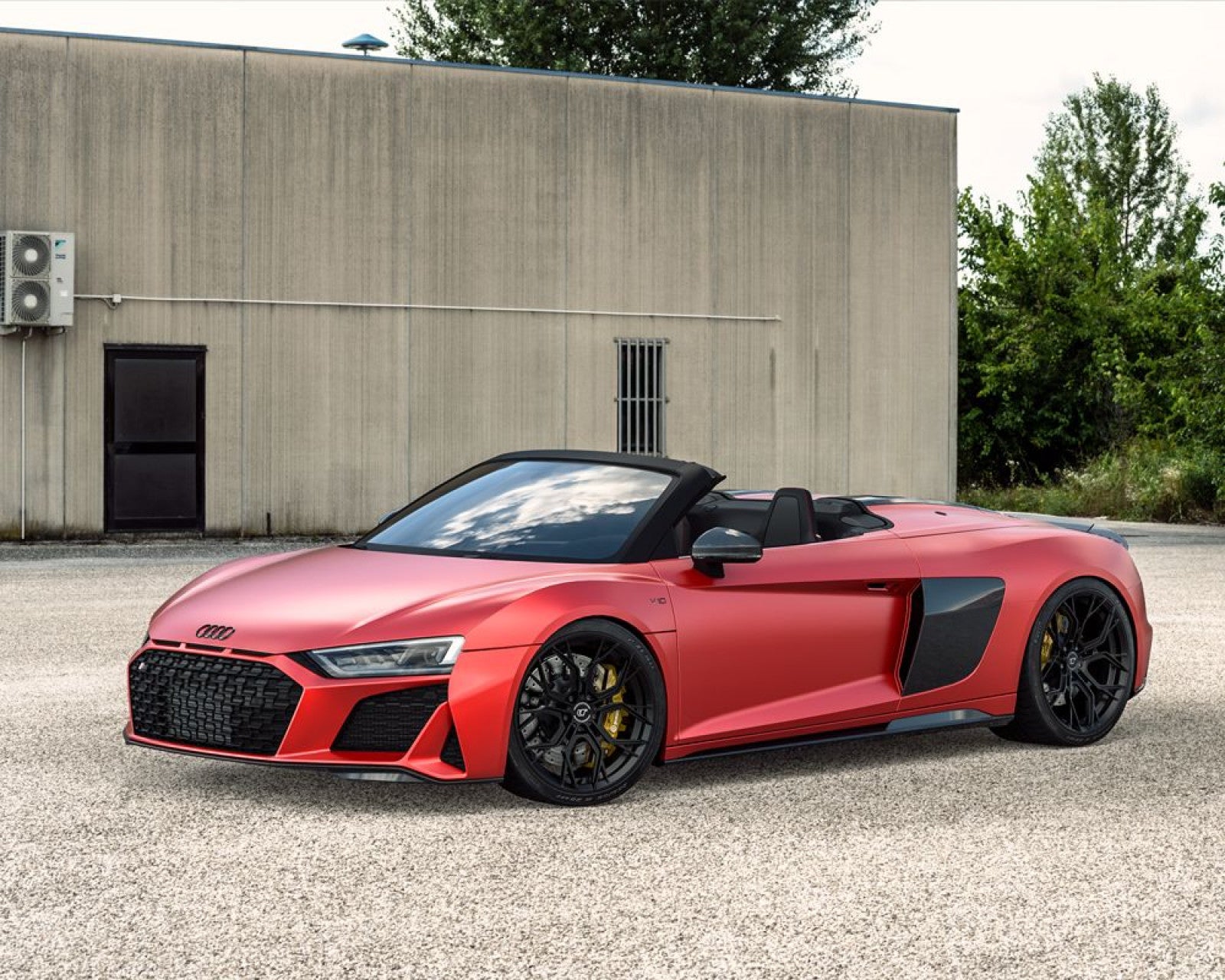 VR Forged D05 Wheel Package Audi R8 | Lamborghini Huracan 20x9.0 21x12 Matte Black