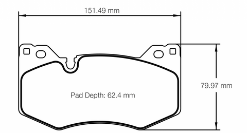 Pagid Racing 8278 RSL1 Compound Brake Pads