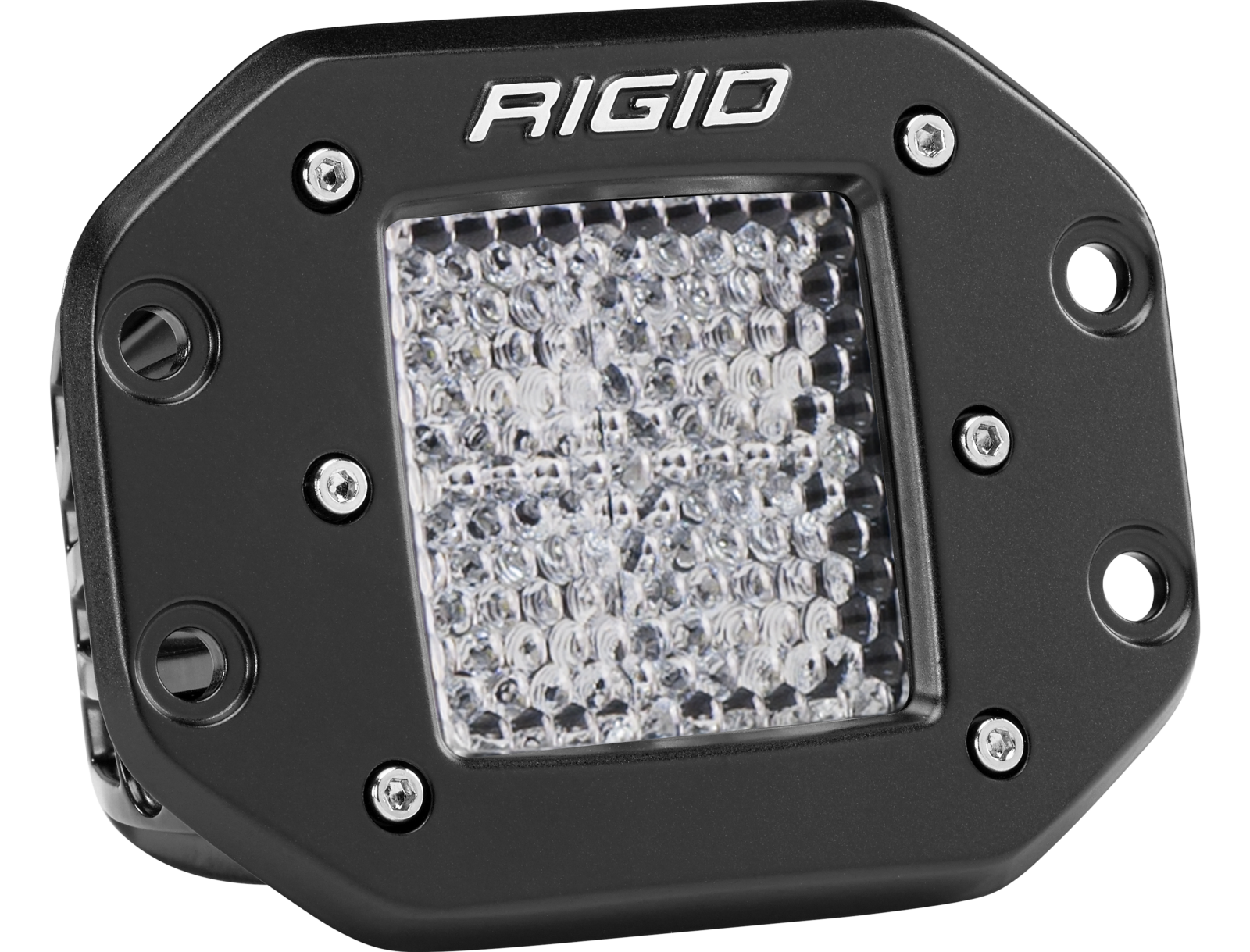 RIGID D-Series PRO LED Light, Diffused Lens, Flush Mount, Single