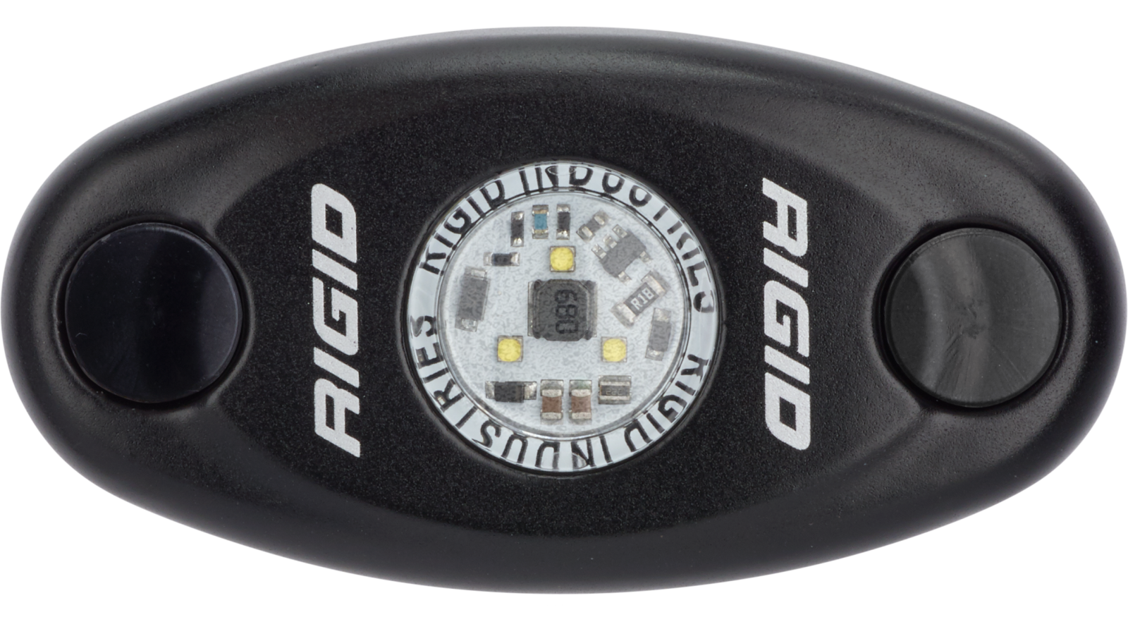 RIGID A-Series LED Light, Low Power, Red, Black Housing, Single